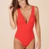 Avany - Rouge -Femme Maillots de bain Soldes PDS E23 AVANY 61 ROUGE 2