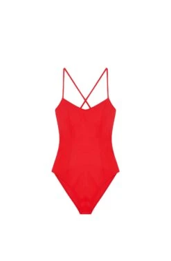 Baha - Rouge -Femme Maillots de bain Soldes PDS E23 BAHA 61 ROUGE 1